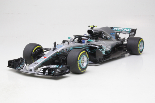 Mercedes AMG W09, Showcar 2018, V.Bottas, no.77 - Sulje napsauttamalla kuva