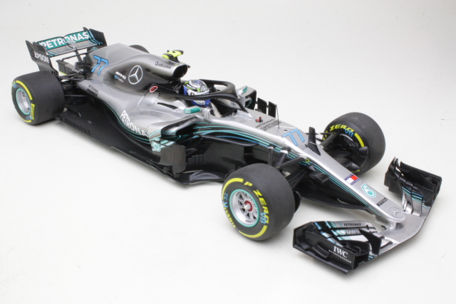 Mercedes AMG W09, Showcar 2018, V.Bottas, no.77 - Sulje napsauttamalla kuva