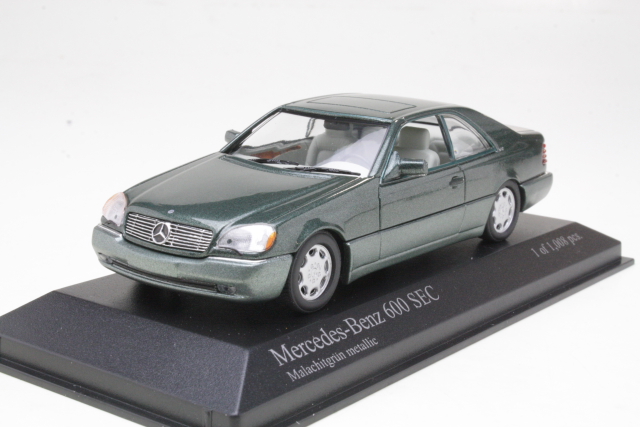 Mercedes 600SEC 1992, tummanvihreä