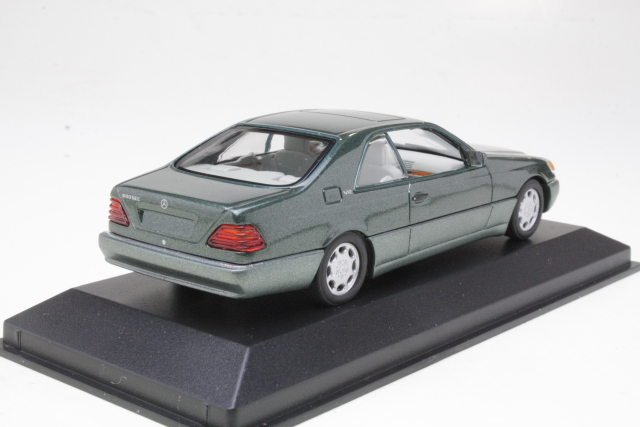 Mercedes 600SEC 1992, dark green - Click Image to Close