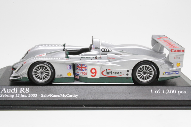 Audi R8, 12h Sebring 2003, Salo/Kane/McCarthy, no.9
