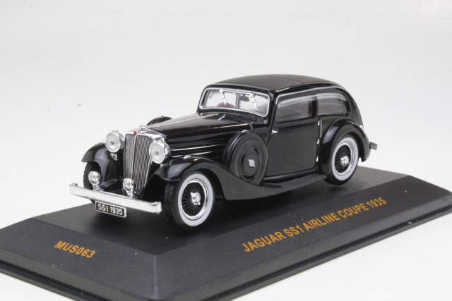 Jaguar SS1 Airline Coupe 1935, musta