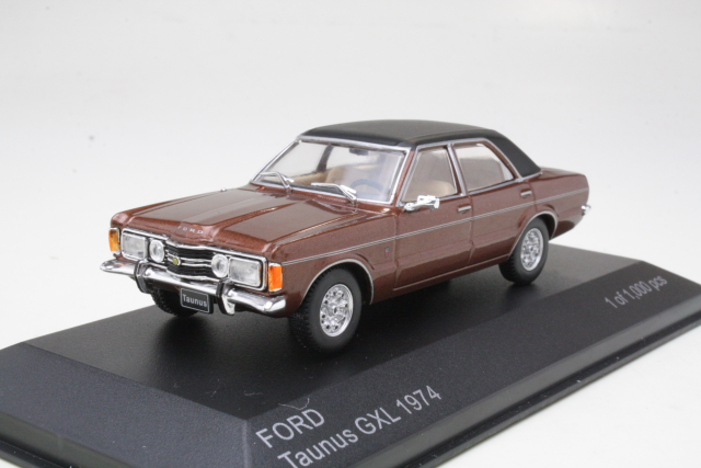 Ford Taunus TC GXL 1974, ruskea/musta - Sulje napsauttamalla kuva