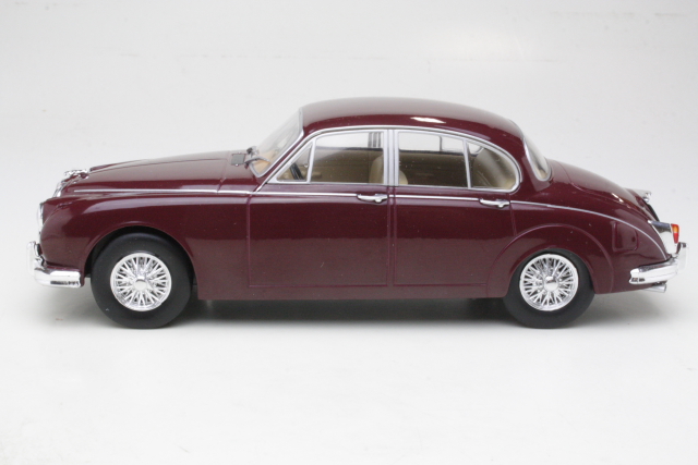 Jaguar Mk.2 1960, tummanpunainen - Sulje napsauttamalla kuva