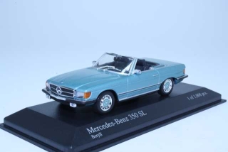 Mercedes 350SL Cabriolet (R107) 1971, blue