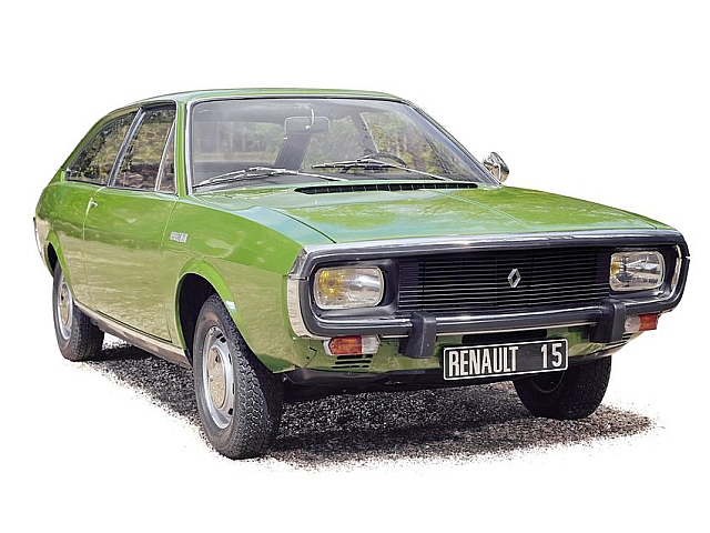 Renault 15 TL 1973, vaaleanvihreä - Sulje napsauttamalla kuva