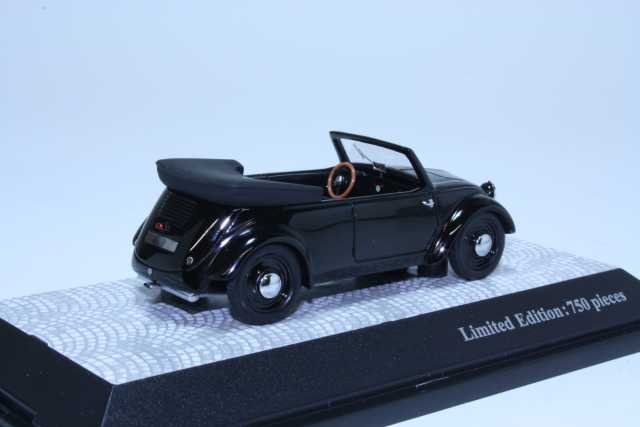 Versuchswagen Prototyp V3 Cabrio, musta