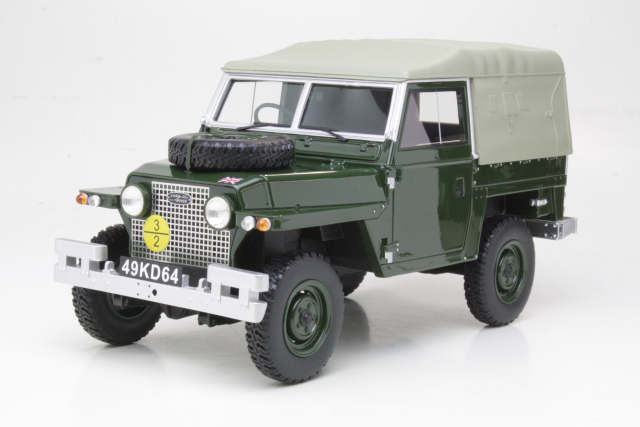 Land Rover Lightweight Series 2A "Soft Top" 1968, vihreä - Sulje napsauttamalla kuva