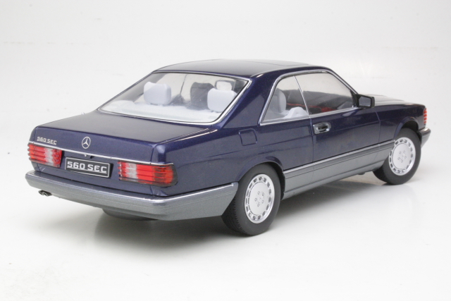 Mercedes 560 SEC (c126), dark blue - Click Image to Close