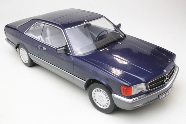 Mercedes 560 SEC (c126), dark blue - Click Image to Close