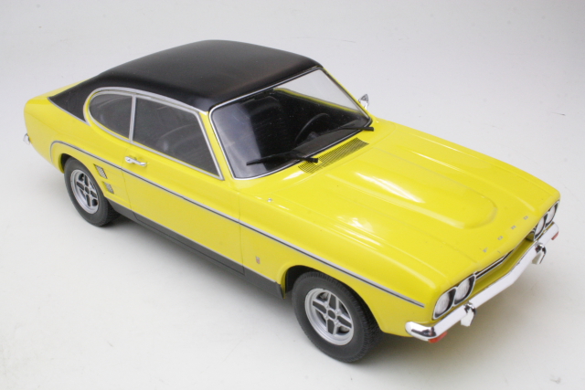 Ford Capri Mk1 2000GXL 1973, yellow/black - Click Image to Close