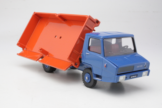 Berliet Stradair Benne basculante latérale, orange/blue