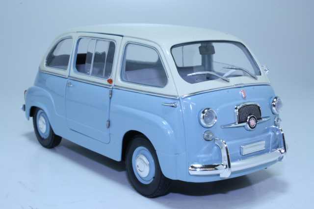 Fiat 600 Multipla Stradale Biocolore, blue/white