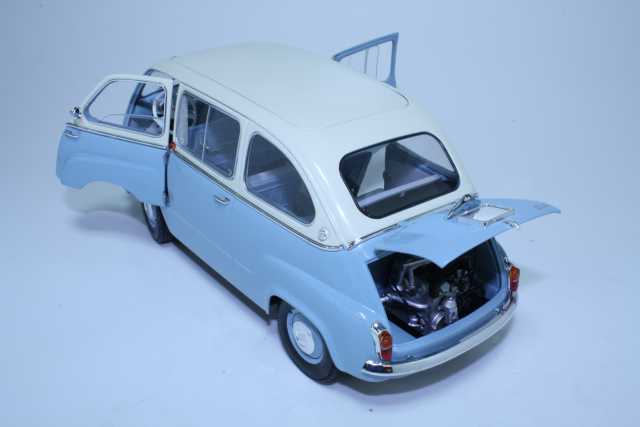 Fiat 600 Multipla Stradale Biocolore, blue/white