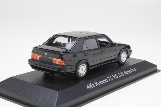 Alfa Romeo 75 V6 America 1987, black - Click Image to Close