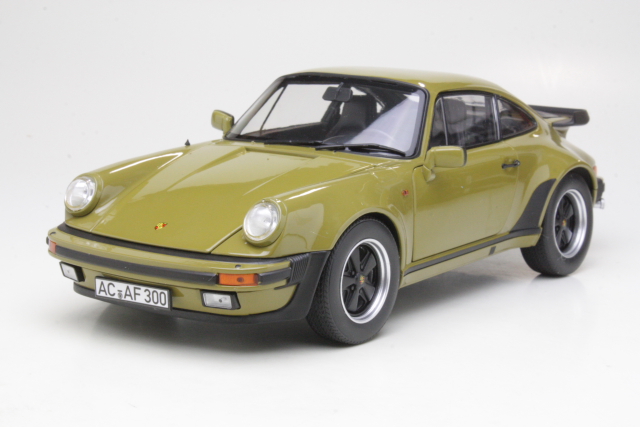 Porsche 911 (930) Turbo 3.3L 1977, tummanvihreä - Sulje napsauttamalla kuva