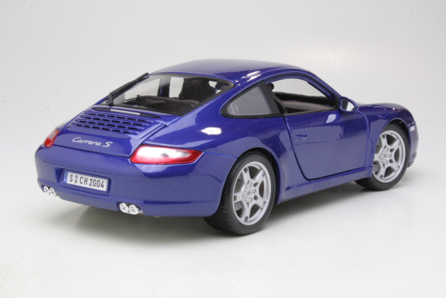 Porsche 911 (997) Carrera S Coupe 2005, sininen - Sulje napsauttamalla kuva