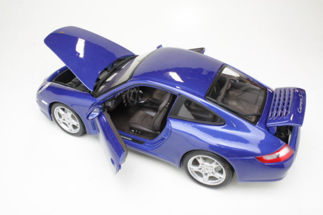 Porsche 911 (997) Carrera S Coupe 2005, sininen - Sulje napsauttamalla kuva