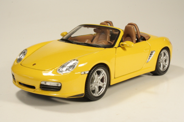 Porsche Boxster S 2005, keltainen - Sulje napsauttamalla kuva