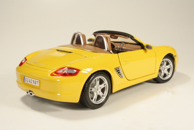 Porsche Boxster S 2005, keltainen - Sulje napsauttamalla kuva