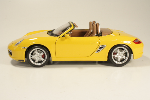 Porsche Boxster S 2005, keltainen - Sulje napsauttamalla kuva