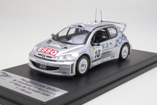 Peugeot 206 WRC, 2nd. Portugal 2000, M.Grönholm, no.10