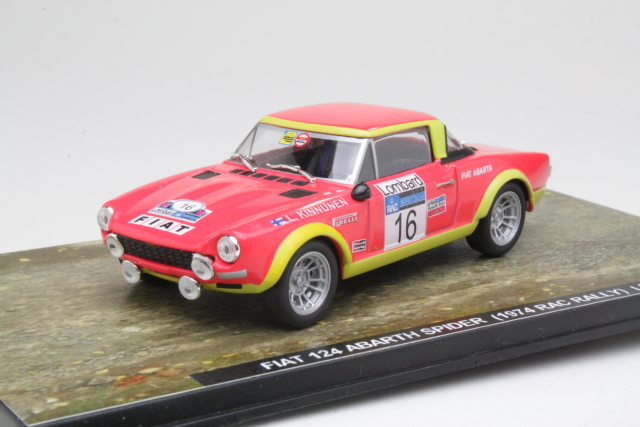 Fiat 124 Abarth, RAC 1974, L.Kinnunen, no.16 - Sulje napsauttamalla kuva