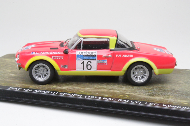 Fiat 124 Abarth, RAC 1974, L.Kinnunen, no.16 - Click Image to Close