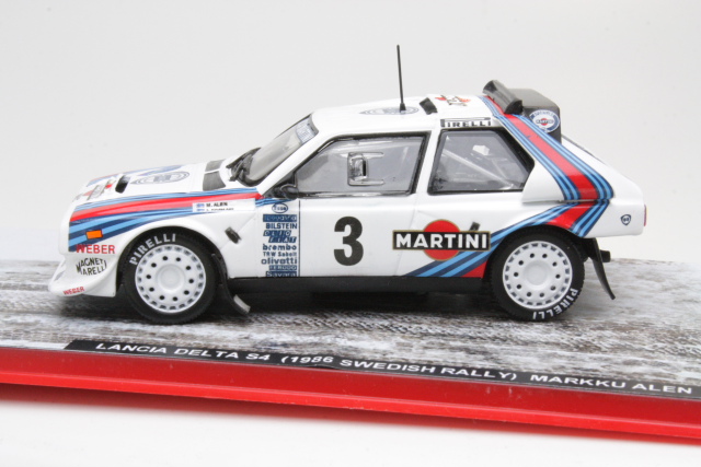 Lancia Delta S4, 2nd. Sweden 1986, M.Alen, no.3 - Sulje napsauttamalla kuva