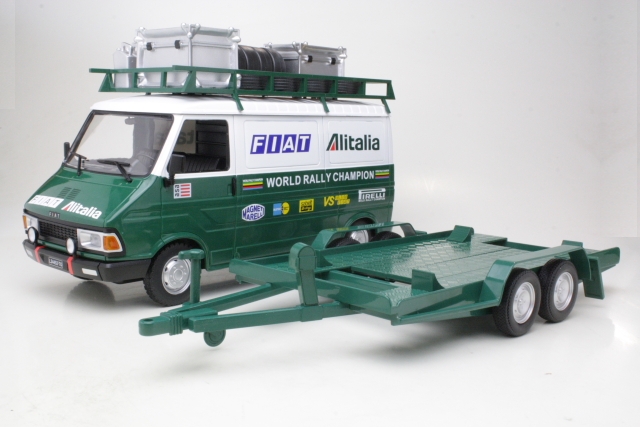 Fiat 242 1979 "Fiat Alitalia Rally Team" + traileri - Sulje napsauttamalla kuva