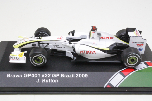 Brawn GP F1 Mercedes BGP001, 5th.Brazil GP 2009, J.Button, no.22 - Sulje napsauttamalla kuva