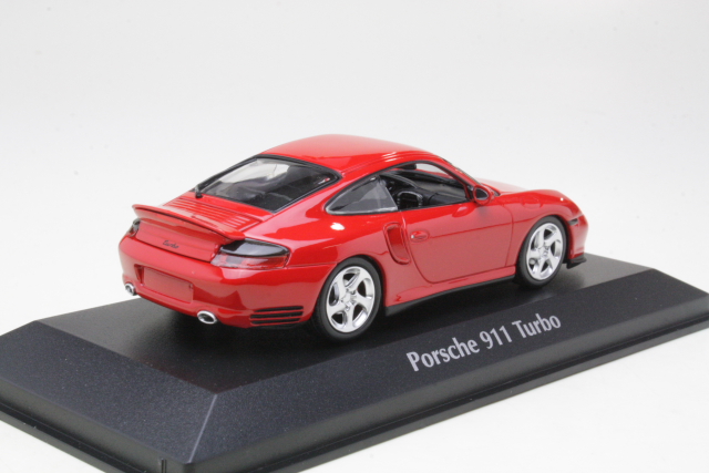 Porsche 911 Turbo (996) 1999, punainen - Sulje napsauttamalla kuva