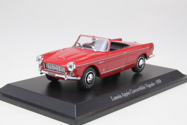 Lancia Appia Convertible Vignale 1959, punainen - Sulje napsauttamalla kuva