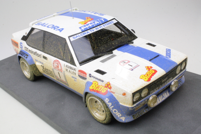 Fiat 131 Abarth, 1st. Finland 1980, M.Alen, no.1 (dirty) - Sulje napsauttamalla kuva