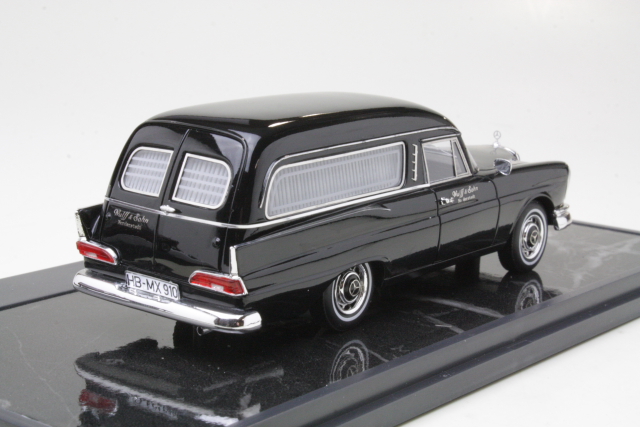 Mercedes 220SE (w111) Pollman Hearse 1966, musta - Sulje napsauttamalla kuva