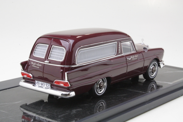 Mercedes 220SE (w111) Pollman Hearse 1966, punainen - Sulje napsauttamalla kuva