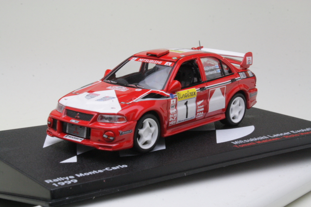 Mitsubishi Lancer Evo VI, 1st. Monte Carlo 1999, T.Mäkinen, no.1 - Sulje napsauttamalla kuva