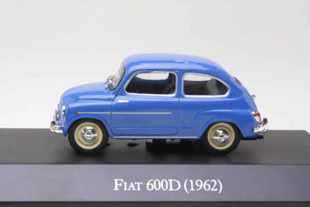 Fiat 600D 1962, sininen - Sulje napsauttamalla kuva