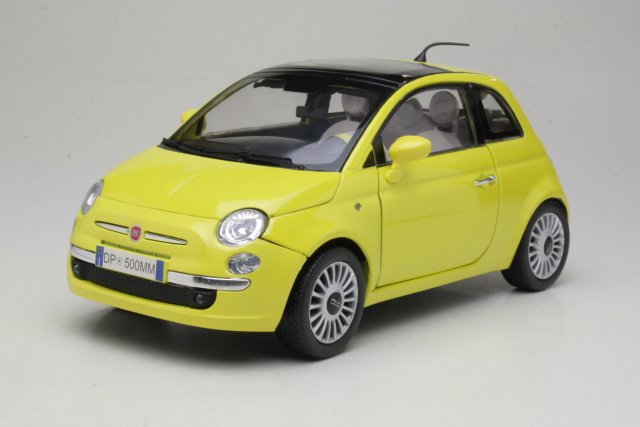 Fiat 500 2007, yellow