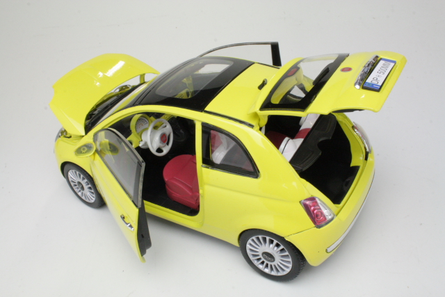 Fiat 500 2007, yellow - Click Image to Close