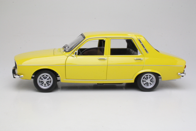 Renault 12 TS 1973, keltainen - Sulje napsauttamalla kuva