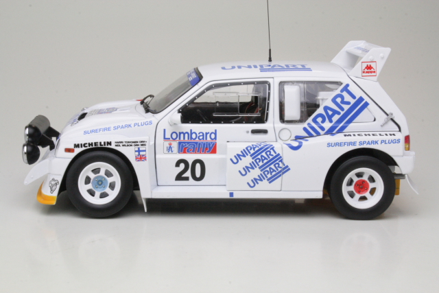 MG Metro 6R4, RAC 1986, H.Toivonen, no.20