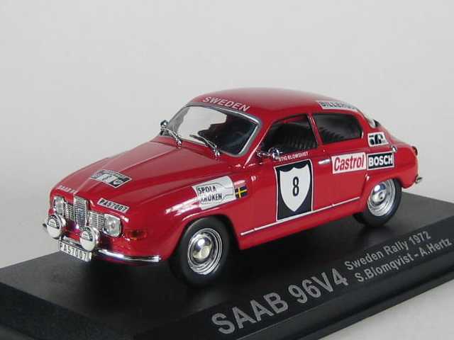 Saab 96 V4, Rally Sweden 1972, S.Blomqvist, no.8