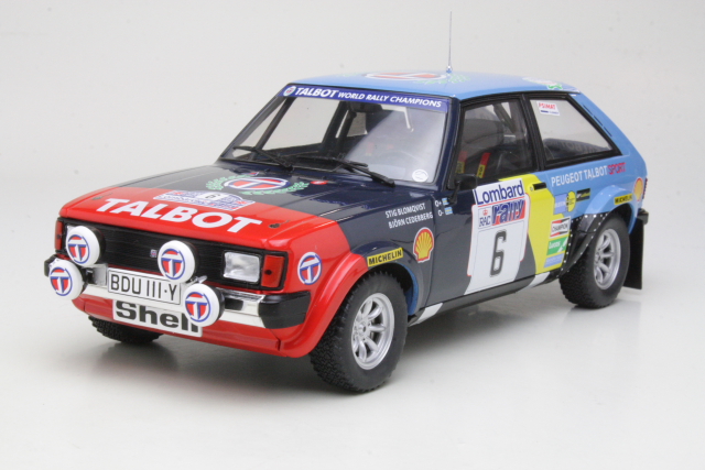 Talbot Sunbeam Lotus, RAC 1982, S.Blomqvist, no.6 - Sulje napsauttamalla kuva