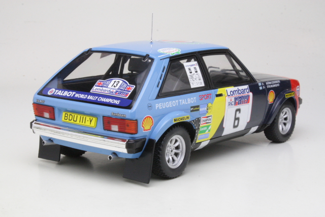 Talbot Sunbeam Lotus, RAC 1982, S.Blomqvist, no.6 - Sulje napsauttamalla kuva