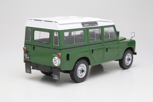 Land Rover Series III 109 1980, vihreä - Sulje napsauttamalla kuva