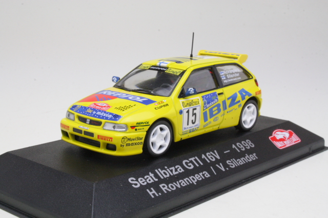 Seat Ibiza GTi, Monte Carlo 1998, H.Rovanpera, no.15 - Sulje napsauttamalla kuva