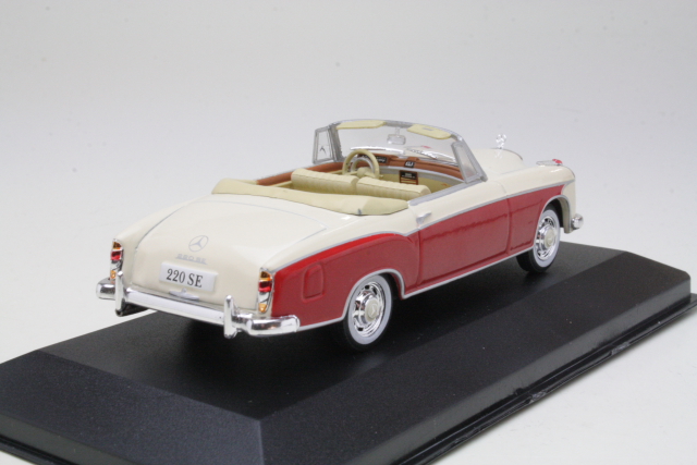 Mercedes 220SE (w128) Convertible 1958, punainen/beige
