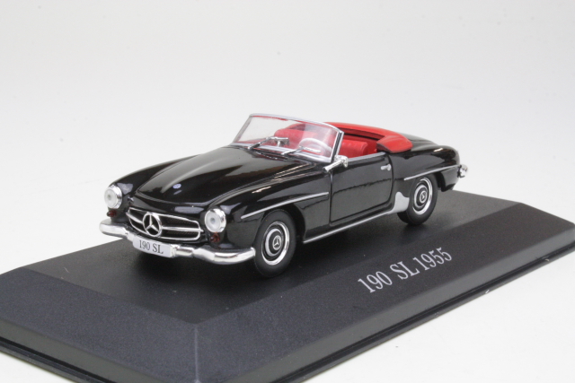 Mercedes 190SL (w121) 1955, black - Click Image to Close