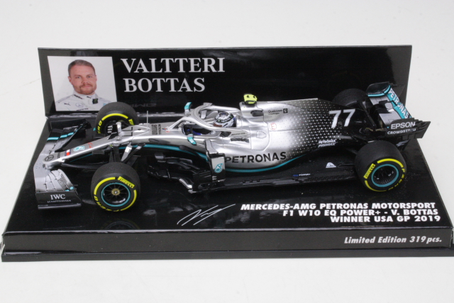 Mercedes AMG W10, 1st. USA GP 2019, V.Bottas, no.77